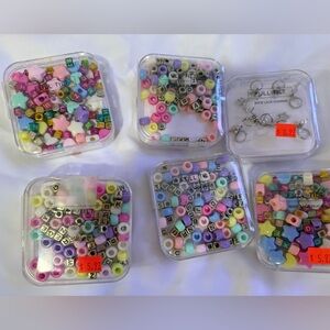 Full Tilt Colorful Shoe Lace Charms & beads six pack bundle NIB
